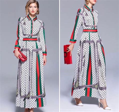 gucci inspired maxi dress